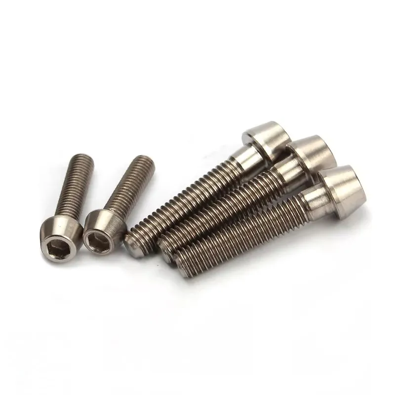 12PCS Bicycle Disc Brake Rotor Screws M5X10mm T25 Titanium Alloy