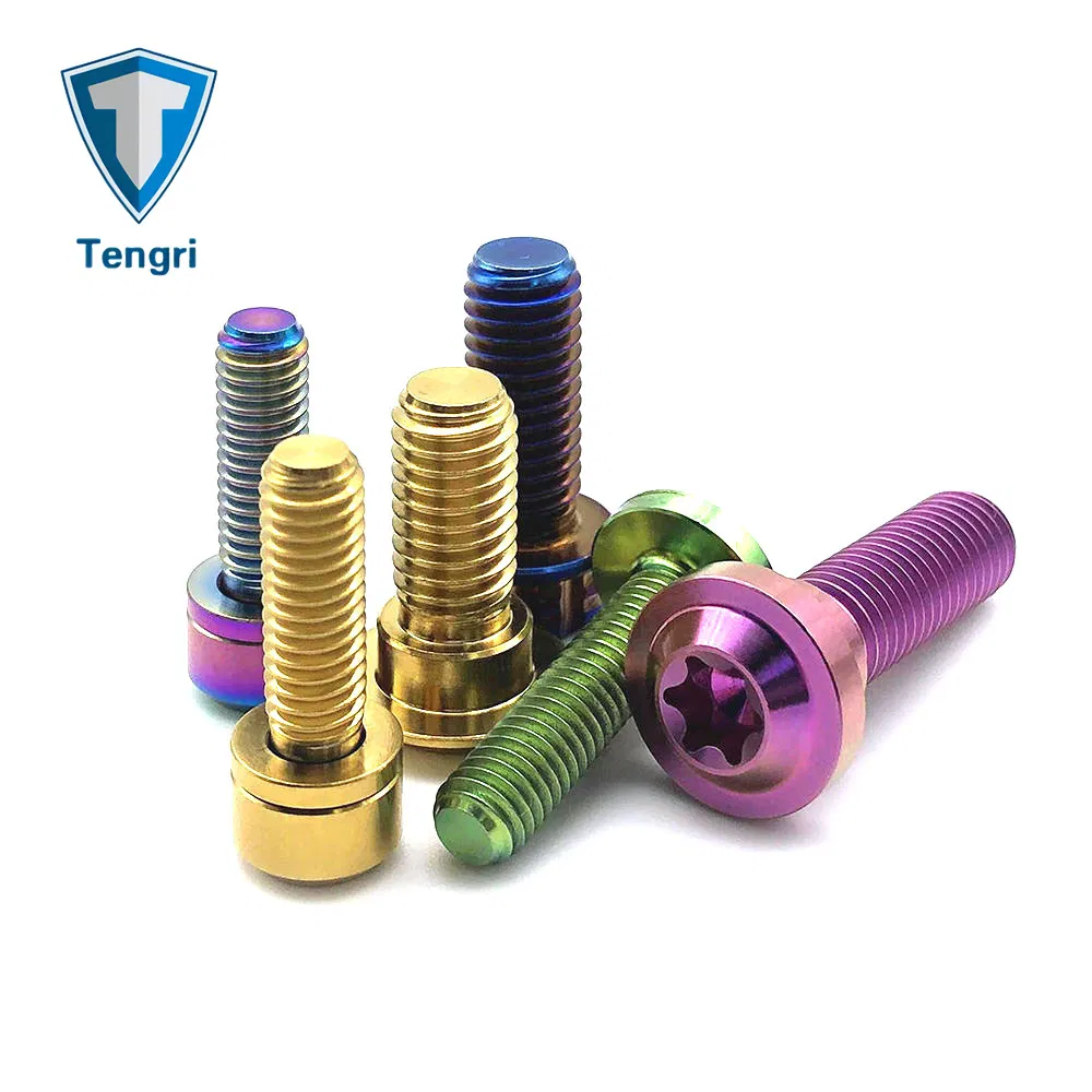 Anodized Colored Bicycle Motorcycle Titanium Screws and Screws
