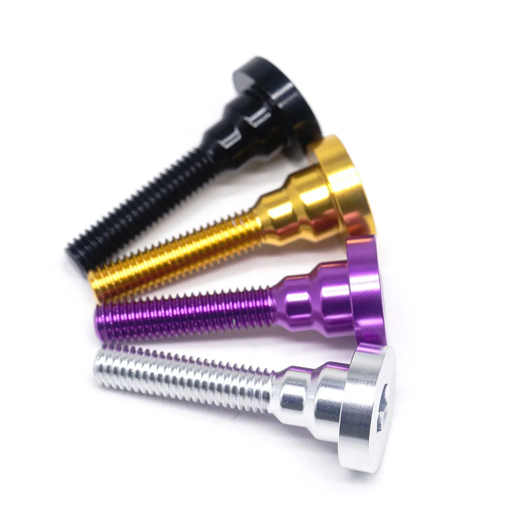 Customized CNC Machining Precision Aluminum M6 M8 M10 Thumb Screw for Bicycle Parts