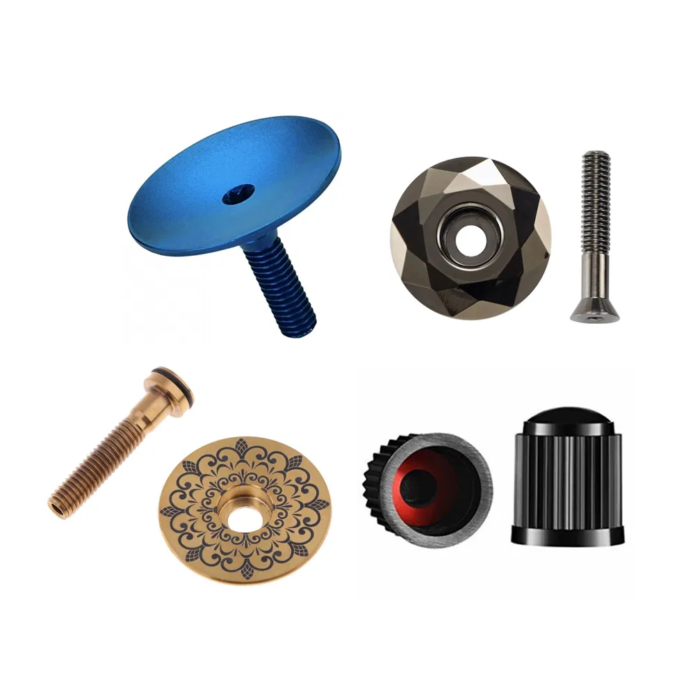 Fastener Manufacturer Customized Titanium Alloy Bicycle Headset Stem Cap Cover Topcap Screw