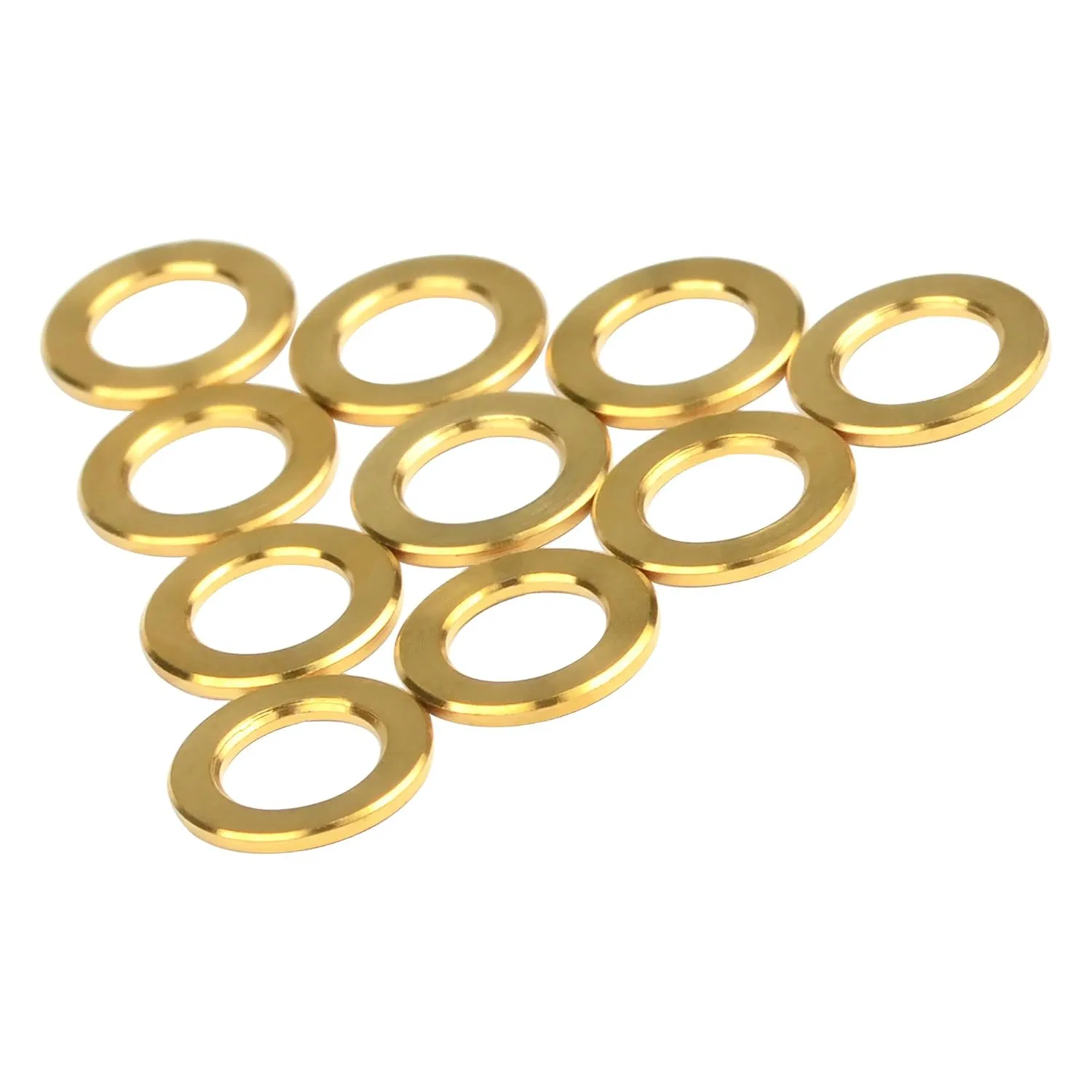 Golden Colorful M4 M5 Flat Washer Grade 5 Fit DIN912 Bolt Bicycle Brake Stem Bottle Cage Screws