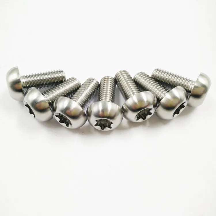 ISO14583 Gr. 5 Grade 5 Ti 6al 4V Torx Pan Head Titanium Screws for Bike Bolt