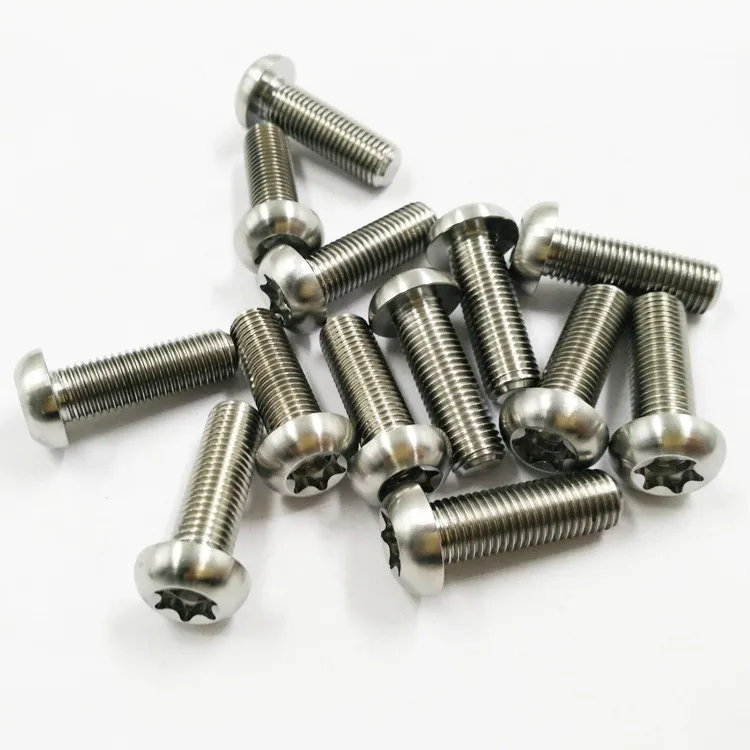 ISO14583 Gr. 5 Grade 5 Ti 6al 4V Torx Pan Head Titanium Screws for Bike Bolt