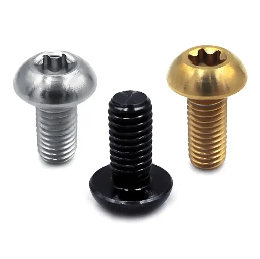 M5X10mm Disk Rotor Titanium Alloy Bolts Bicycle Disc Brake Bolts Bike Brake Galvanized Fastening Screw