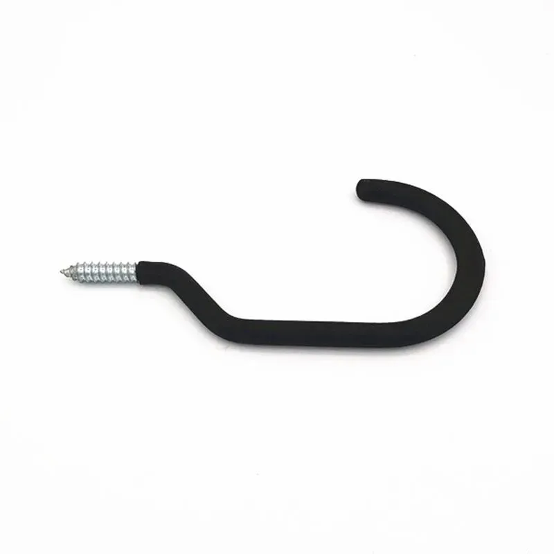 Rubber Coated Heavy-Duty Screw-in Bike Hook
