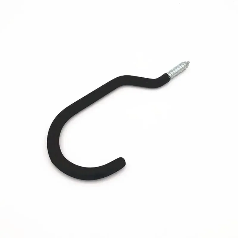 Rubber Coated Heavy-Duty Screw-in Bike Hook