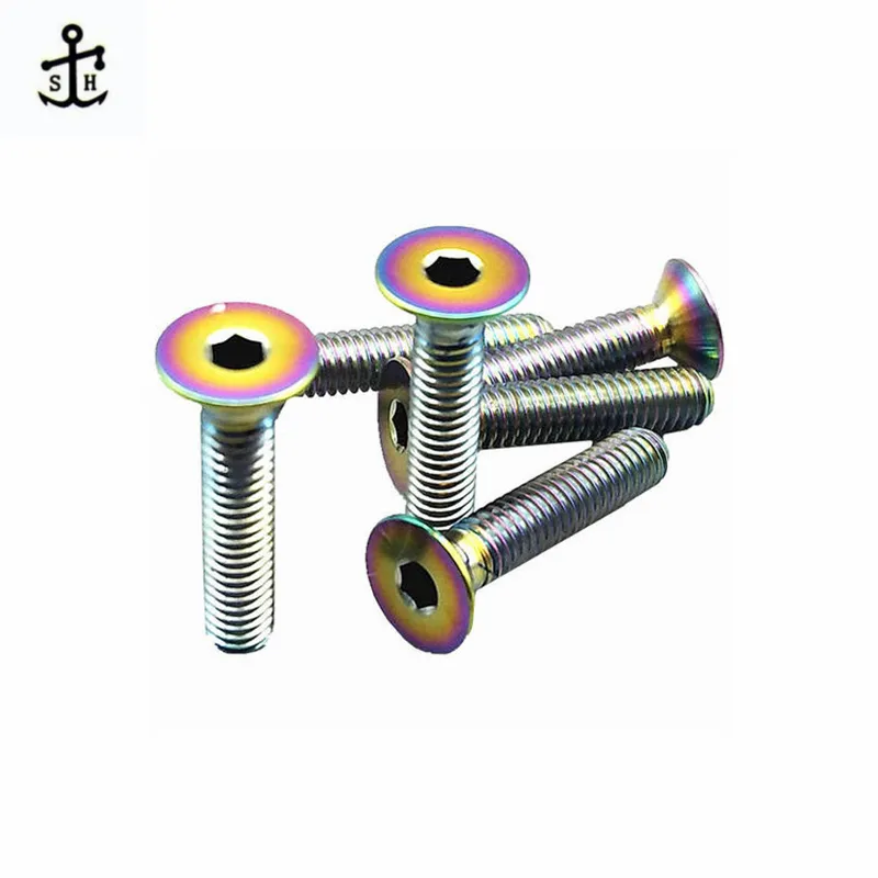 Titanium Alloy Hexalobular Socket Countersunk Head Machine Bicycle Screws