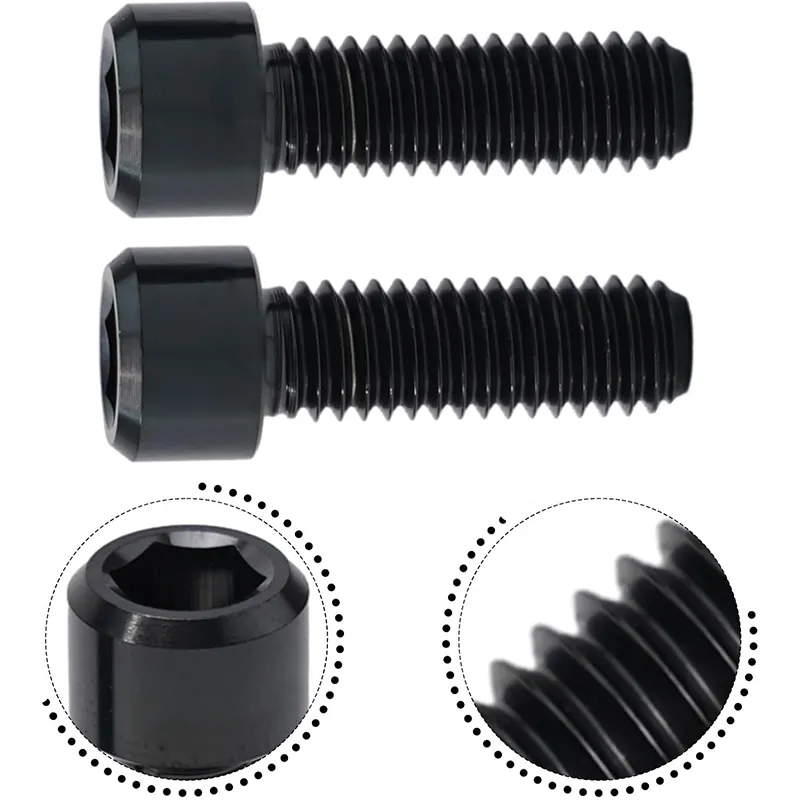 Titanium Bolt M8X20 25 30 35 40 45 50 60 70mm Cap Head Allen Screw for Bicycle Motorcycle Accessories