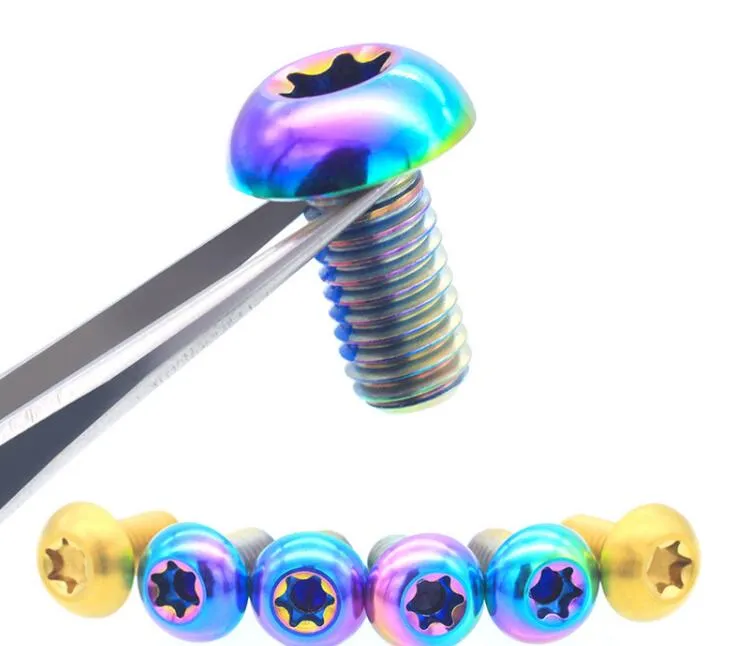 Titanium M5X10mm T25 Disc Brake Screw for Mountain Bike & Road Bike