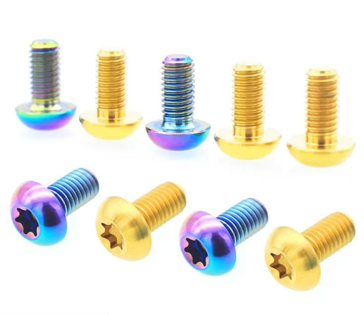 Titanium M5X10mm T25 Disc Brake Screw for Mountain Bike & Road Bike